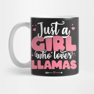 Just A Girl Who Loves Llamas - Cute Llama lover gift design Mug